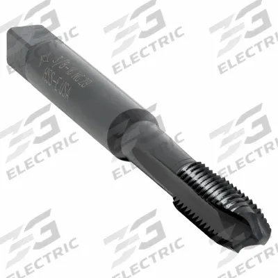 CLEVELAND Spiral Point Tap: 3/8"-16 UNC, 2B, 3 Flute, Plug Chamfer, Black Oxide Cobalt (MPN C86218) - Spiral-Point Taps for Steel & Stainless Steel