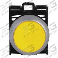EATON Flush Push Button: 22 mm Mounting Size, Non-Metallic, Maintained (MPN M22-DRL-Y). Key specifications — Brand: EATON; Action: Maintained; Series: M22; Push Button Material Type: Non-Metallic.