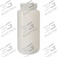 NALGENE Laboratory Bottle: HDPE, 1 L, 32 fl oz, Closure Included, Natural, 63 mm, Polypropylene (MPN 2104-0032-24). Key specifications — Brand: NALGENE; Graduated: No; Body Color: Natural.