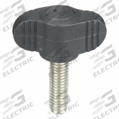 KIPP Hand Knob: Wing, Plastic w/ SS Thread, M6 Thread, 20 mm Thread Lg - Wing Knobs with Threaded Stud