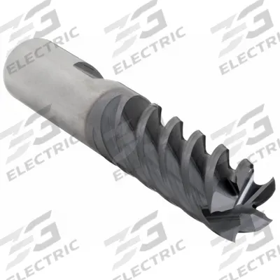 CLEVELAND Square End Mill: Carbide, TiAlN Coated, 5 Flute, 1/2" Mill Dia, 5/8" LOC - Carbide Square End Mills for Hardened Materials