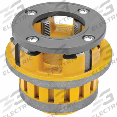 DEWALT Manual Threader Die Head: 12R, For 1 1/2 in Pipe, NPT, High Speed Steel - Die Heads for Handheld Pipe Threaders