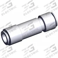 SMC Pneumatic Check Valve: Straight, 12 mm Tubing, 12 mm Tubing, 1 MPa Max. Pressure (MPN AKH12-00). Key specifications — attr291949: 12 mm Tubing; attr291950: 12 mm Tubing; attr291957: Brass (Body); Brass (Spacer); NBR (O-Ring); NBR, Aluminum Alloy (Valve); Stainless Steel (Stopper); Stainless Steel + NBR (Gasket).