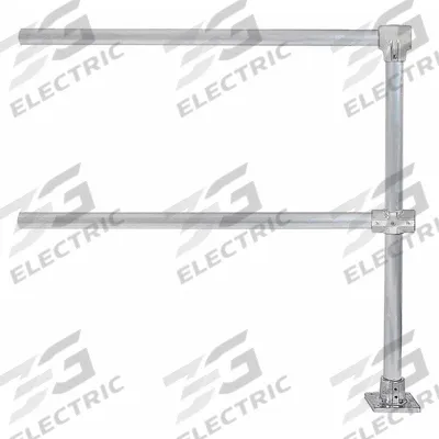 HOLLAENDER Handrail Extension: Toe Board Not Included, 5 in x 5 in - Handrail Extensions