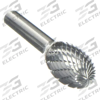 APPROVED VENDOR Carbide Bur: Oval, SE-3, Double Cut, 3/8" x 5/8" Head - Double-Cut Oval Burs
