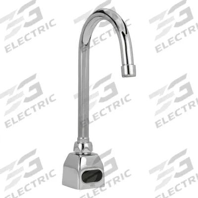 ZURN Sensor Faucet: AquaSense, Brass, Chrome Finish, Single-Post, Battery, 1.5 gpm Flow Rate - Single-Post Sensor Bathroom Faucets