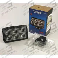 GROTE Vehicle Work Light: Rectangular, Spot, LED, Bracket, Blunt Cut Wires, Universal, Surface Mount (MPN 63601-5). Key specifications — Brand: GROTE; Electrical Connection: Blunt Cut Wires; Installation Type: Removable.