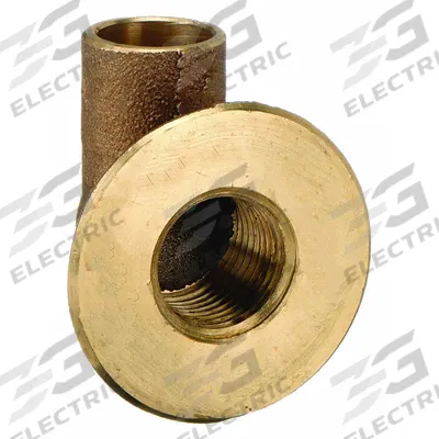 NIBCO Sweat Fitting Elbow: 1/2 in CTS x 1/2 in Pipe, Cup x FNPT, Bronze (MPN 708-1/2) - Cast Copper & Bronze Tube Fittings
