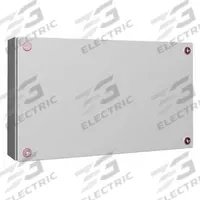 RITTAL Enclosure: Light Gray, Steel, 11 in x 19 in x 5 in, NEMA 1/12/3R/4, Solid Cover (MPN 1509000). Key specifications — Color: Light Gray; Cover Style: Solid; Includes: Mini Cam Lock; NEMA Enclosure Rating: 3R; Brand: RITTAL.