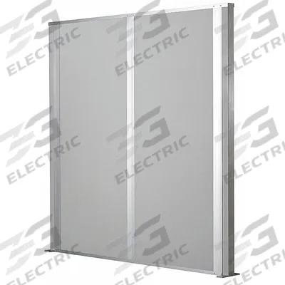 PORTA-KING Partition Wall: 10 ft x 10 ft, Steel, Gray - Steel-Covered Partition Walls