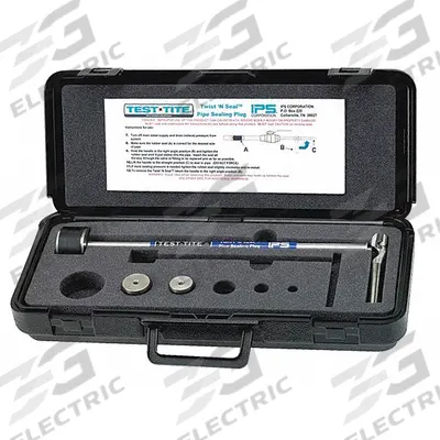 TEST-TITE Twist N Seal Kit: 1 1/4 in – 2 in Pipe Size Range, For PVC - Internal Pipe Shut-Off Tools