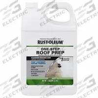 Roof Primer: White, For Concrete/Metal/Modified Bitumen, 1 gal, Bristled Broom/Scrub Brush (MPN 361456). Key specifications — Color: White; Brand: RUST-OLEUM; Compatible Surface Material: Modified Bitumen; Container Type: Pail.