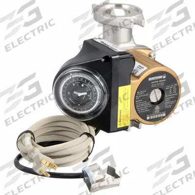 ARMSTRONG Circulating Pump: 1/25 hp HP, 120V AC, Stainless Steel, 3, 18 gpm, 24 ft Max. Head - General-Purpose Inline Circulator Pumps