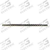 PROTO Socket Rail: Silver, 1 in Overall Wd, 7 Posts/Slots, Steel, Sockets (MPN J2573). Key specifications — attr1125333: (16) Clips; attr1125348: Steel; attr1125346: PROTO; attr1125347: Silver; attr1136588: Sockets; attr1125364: Socket Rail.