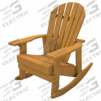 ULTRASITE Adirondack Rocking Chair: Cedar, Cedar, Vandal Resistant, 16 1/4 in Seat Ht, Resinwood (MPN PB ADCHACED). Key specifications — Finish: Vandal Resistant; Frame Color: Cedar; Frame Material: Resinwood; Seat Color: Cedar; Seat Material: Resinwood.