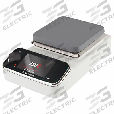 COLE PARMER Hot Plate: US Std Plug Type, 5 7/8 in Plate Wd, 5 7/8 in Plate Lg, Rectangular - Single-Position Hot Plates
