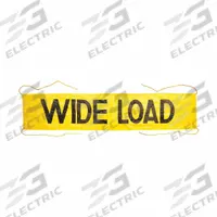 JJ KELLER Vehicle Banner: Vehicle Banner, Ropes, Wide Load, 18 in x 7 ft Flag Size (H x W) (MPN 3732). Key specifications — Product Type: Vehicle Banner; Color: Yellow; Brand: JJ KELLER; Includes: Ropes; Legend: Wide Load; Material: PVC Coated Mesh.