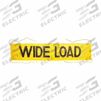 JJ KELLER Vehicle Banner: Vehicle Banner, Ropes, Wide Load - Traffic Flags