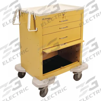 LAKESIDE General Medical Supply Cart with Drawers: Steel, (2) Swivel/(2) Swivel with Brake - General Medical Supply Carts with Drawers