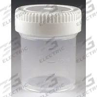 GLOBE SCIENTIFIC Laboratory Jar: Polypropylene, Polyethylene, 0.7 fl oz, 35 mm Body Dia, 44.2 mm Ht (MPN 6518). Key specifications — Brand: GLOBE SCIENTIFIC; Clarity: Translucent; Closure Included: Yes; Pre-Cleaned: None.