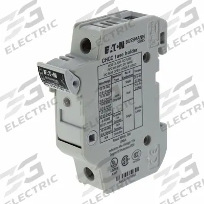 BUSSMANN Fuse Block: Finger-Safe, 1 Pole, DIN Rail Mounting - UL Class CC Fuse Blocks