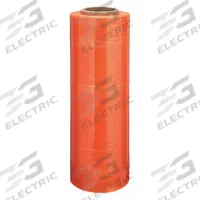 APPROVED VENDOR Stretch Wrap Film: 80 ga Gauge, 18 in Overall Wd, 1,500 ft Overall Lg, Orange, Hand (MPN 15A987). Key specifications — Color: Orange; Brand: APPROVED VENDOR; Stretch Wrap Application: Hand.