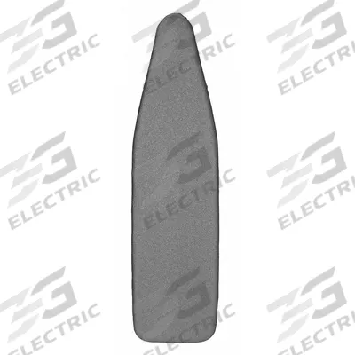 HOSPITALITY 1 SOURCE Ironing Board Cover: Bungee, Charcoal, 54 in Overall Lg - Ironing Board Covers
