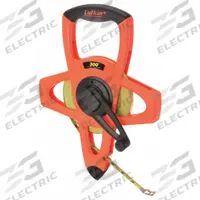 CRESCENT LUFKIN Long Tape Measure: Manual, PS1809DN, SAE/Engineers Scale, 300 ft, 1/100 ft, Steel. Key specifications — attr939846: PS1809DN; attr939849: Steel; attr939859: Nonmagnetic Single Hook; attr939850: Single-Sided; attr939855: 1/100 ft; attr944023: Hook End; attr940484: CRESCENT LUFKIN; attr985224: Plastic with Grip.