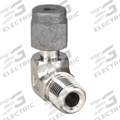 PARKER Compression Fitting Elbow: 1/8 in OD x 1/8 in Pipe Fitting Size - Single-Ferrule Stainless Steel Fittings