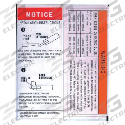 Dayton Warning Label: MH2KFG801G. Key specifications — Manufacturer Part Number: MH2KFG801G. - Warning Labels for Hoists