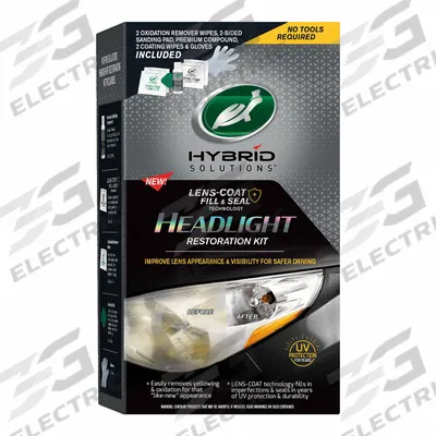 TURTLE WAX Auto Headlight Restoration Kit: Headlight Lens Cleaners, Bottle