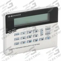 NAPCO Intrusion Keypad: 4 3/8 in Overall Ht, 1 1/8 in Overall Lg, 5 7/8 in Overall Wd, LCD (MPN GEM-RP1CAE2). Key specifications — Brand: NAPCO; Integral Zone Expander: Yes; Keypad Display Type: LCD; Product Type: Keypad.