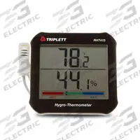 TRIPLETT Relative Humidity/Temperature Indicator: 0%to 99% Humidity Range, Humidity/Temp (MPN RHT415). Key specifications — Primary Scale: Humidity/Temperature; Secondary Scale: Comfort Level; Display Type: Digital; Brand: TRIPLETT.