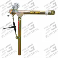 TELE-PRO Davit Crane: Steel, Manual, 1,200 lb Max. Load Capacity, 3.3 ft to 7 ft, 23 in to 66 in (MPN OZTP1200DAV). Key specifications — Material: Steel; Brand: TELE-PRO; Body Material: Steel.