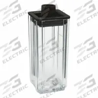 APPROVED VENDOR Vial: Polystyrene, 9.9 in Body Dia, Black, Square (MPN 2410212). Key specifications — Self-Standing: Self-Standing; Brand: APPROVED VENDOR; Body Color: Black; Bottom Shape: Square.