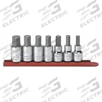GEARWRENCH Socket Bit Sets: 1 - 25 Pieces, 1/2 in Drive Size, 7 Pieces, Fixed Insert, SAE (MPN 80721). Key specifications — attr1216280: Fixed Insert; attr1216283: GEARWRENCH; attr1225718: 5/16 in to 3/4 in; attr1227491: 1/2 in.