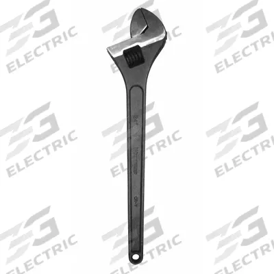 WESTWARD Adjustable Wrench: Alloy Steel, Black Phosphate, 24 1/16 in Overall Lg - General Purpose Adjustable Wrenches