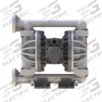 VERSAMATIC Air Operated Double Diaphragm Pump: Polypropylene Body, 1 in, Flange Connection, 63 gpm (MPN VMV10BPPB0BP100UEA). Key specifications — Brand: VERSAMATIC; Seat Material: PP; Check Valve Material: Buna-N.