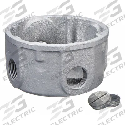 APPLETON ELECTRIC Conduit Outlet Body: Iron, 3/4 in Trade Size, X Body, 23 cu in Body Capacity - Round Body - Type Access Fittings