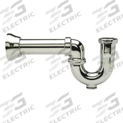 ZURN Trap: Brass, Chrome-Plated, Silver, 1 1/2 in Nominal Pipe Size, 8 3/8 in Overall Lg, Slip (MPN ZR827-6BD-PC). Key specifications — Finish: Chrome-Plated; Includes: 6 in Extension; Includes Cleanout: No; Brand: ZURN.