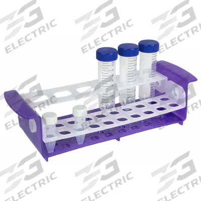 HEATHROW SCIENTIFIC Tube Rack: 4 1/4 in Overall Wd, 3 in Overall Ht, 12 1/4 in Overall Lg, Polypropylene - Lab Storage Racks