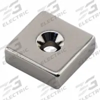 APPROVED VENDOR Rare Earth Magnet: Neodymium, 0.25 in Thick, 3/4 in Overall Wd, 3/4 in Overall Lg (MPN NB002553NCTS). Key specifications — Color: Silver; Max Pull Force: 23.51 lbf.
