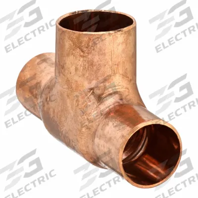 NIBCO Sweat Fitting Tee: 5/16 in CTS x 5/16 in CTS x 1/4 in CTS, Cup x Cup x Cup - Wrot Copper Tube Fittings