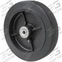 APPROVED VENDOR Caster Wheel: 8 in Wheel Dia., 2 in Wheel Wd, Rubber, 1,175 lb Load Rating, Iron (MPN 400K38). Key specifications — attr1111770: Iron; attr1111778: Black; attr1111764: APPROVED VENDOR.
