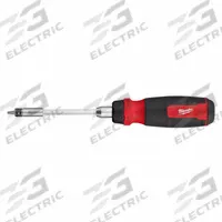 MILWAUKEE Multi-Bit Screwdriver: Hex/Nut Driver/Spanner/Torq-Set/Torx Tip, 26 Tips, 10 in Overall Lg (MPN 48-22-2912). Key specifications — attr1205339: 7 (Torx Security); attr1205303: MILWAUKEE.