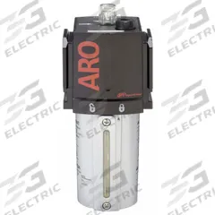 ARO Compressed Air Lubricator: Mist, 3/4 in NPT, 222 cfm, 250 psi Max Op Pressure, 175°F Max Op Temp (MPN L36351-110). Key specifications — attr111774: Aluminum; attr111402: 2000; attr111761: ARO.
