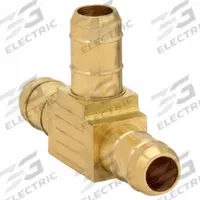PARKER Barbed Tee: 5/32 in ID x 5/32 in ID x 5/32 in ID Size, Barbed x Barbed x Barbed, Brass, Rigid (MPN 224-5/32). Key specifications — Brand: PARKER.