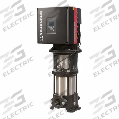 Grundfos Booster Pump: 5 hp, Three Phase, 200/240V AC, 101 gpm Best Efficiency Flow - Vertical Booster Pumps