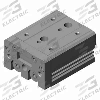 SMC Air Slide Table: 20 mm Stroke Lg, 20 mm Bore Dia, Mfr Part # MXS20-20, MXS Series - Pneumatic Slide Tables