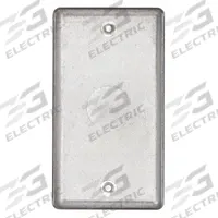 RACO Electrical Box Cover: 1 Gangs, Hub, For Rectangular Box Shape, Steel, 6.5 cu in Capacity (MPN 861). Key specifications — Brand: RACO; For Box Shape: Rectangular; Material: Steel; Cover Design: Hub.